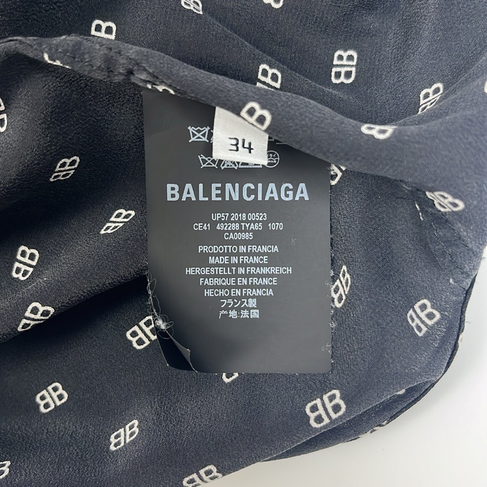 Authentic Balenciaga Men’s Collared Button Down Shirt with BB Monogram ❣️ - Picture 9 of 9
